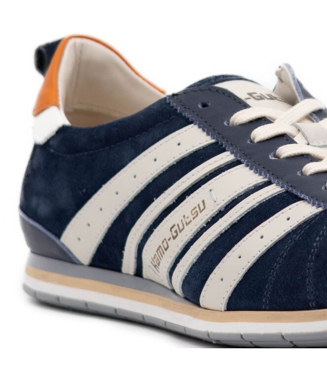 Kamo Gutsu  Heren Sneakers Rubberzolen Blauw 