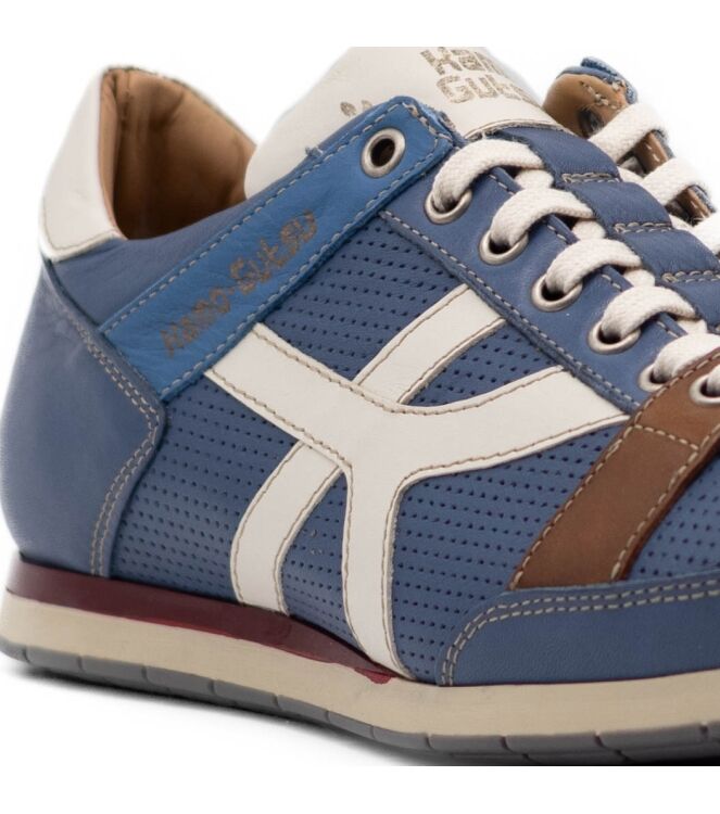 Kamo Gutsu Heren Sneakers in Blauw Combinatie online kopen 