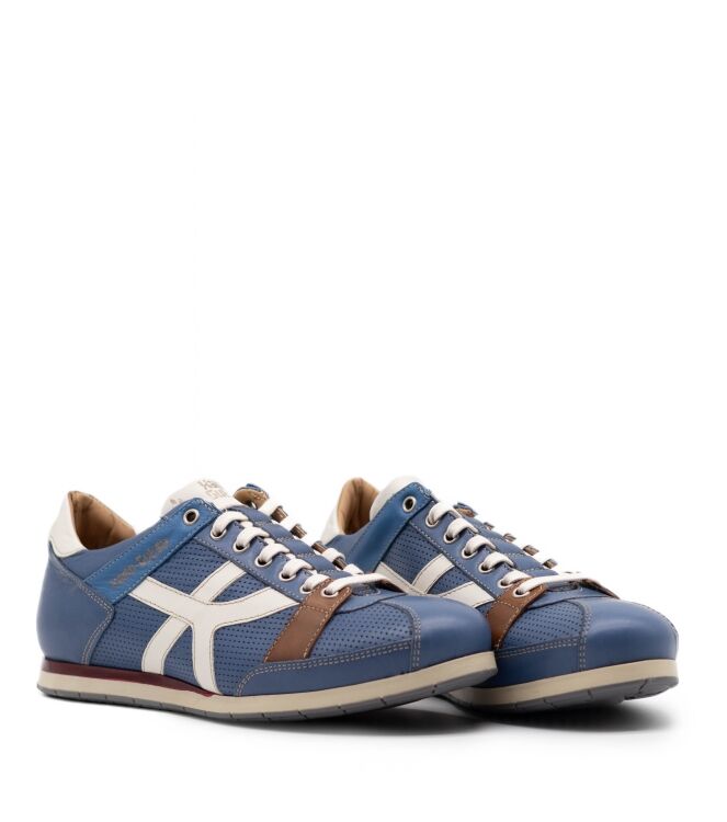 Kamo Gutsu Heren Sneakers in Blauw Combinatie online kopen 
