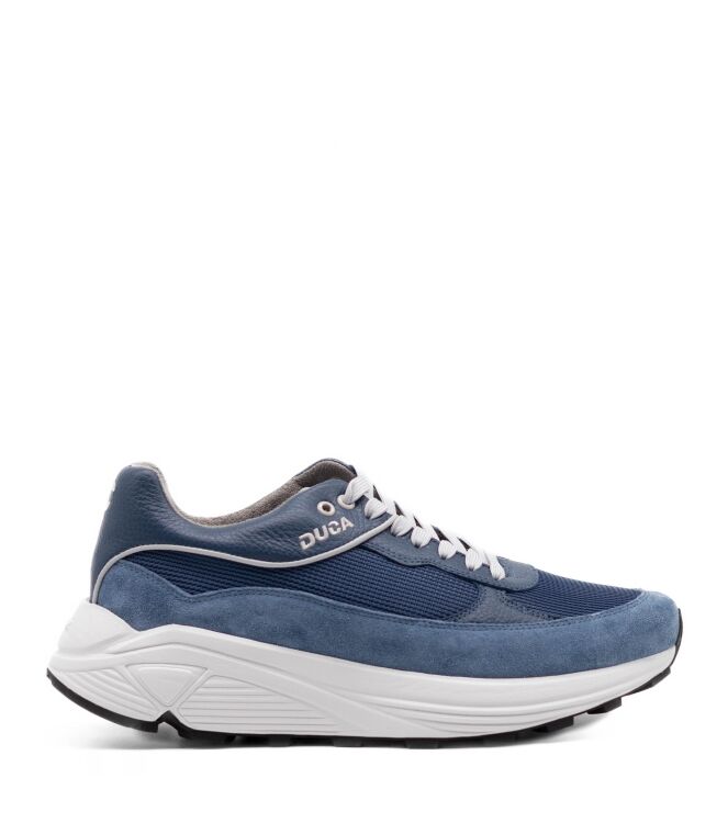 Duca Heren Sneakers in Blauw Gewassen online kopen 