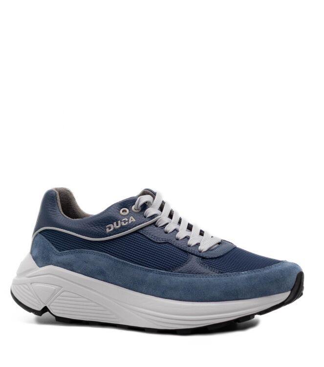 Duca Heren Sneakers in Blauw Gewassen online kopen 