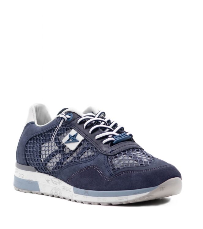 Cetti Cetti heren snealers rubberzolen blauw Sandwich Navy Cetti Heren Sneakers in Blauw online kopen
