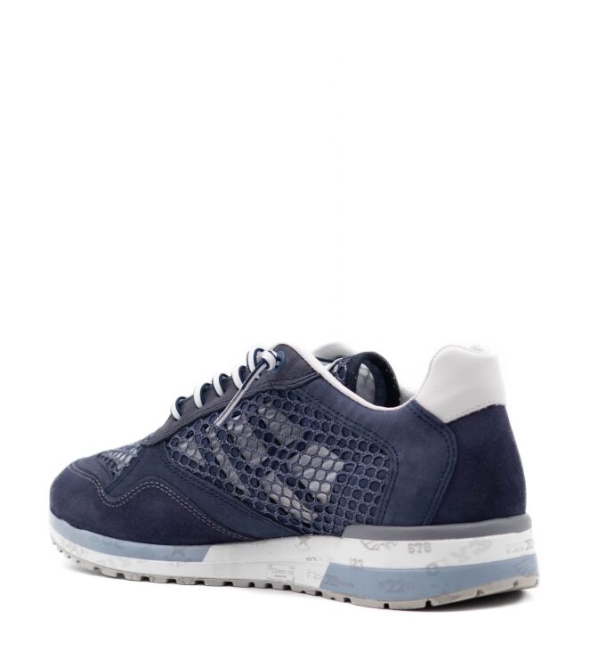 Cetti Cetti heren snealers rubberzolen blauw Sandwich Navy Cetti Heren Sneakers in Blauw online kopen