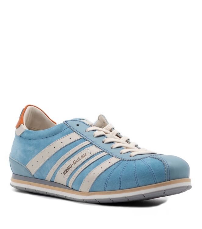 Kamo Gutsu Kamo Gutsu heren sneakers rubberzolen blauw Cielo Combi Kamo Gutsu Heren Sneakers in Licht Blauw online kopen