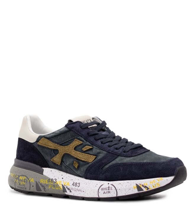 Premiata Premiata heren sneakers blauw Var8435 Premiata Heren Sneakers in Blauw online kopen