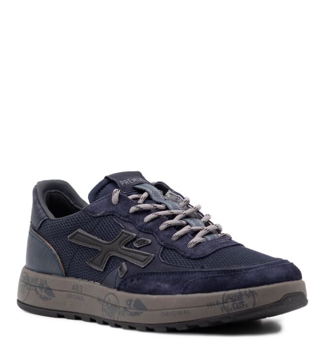 Premiata Premiata heren sneakers blauw Var8460 Premiata Heren Sneakers in Blauw online kopen