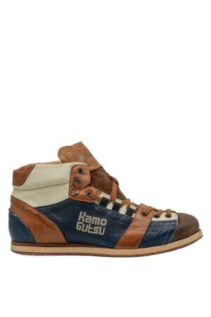 Kamo Gutsu heren veterschoenen blauw combi