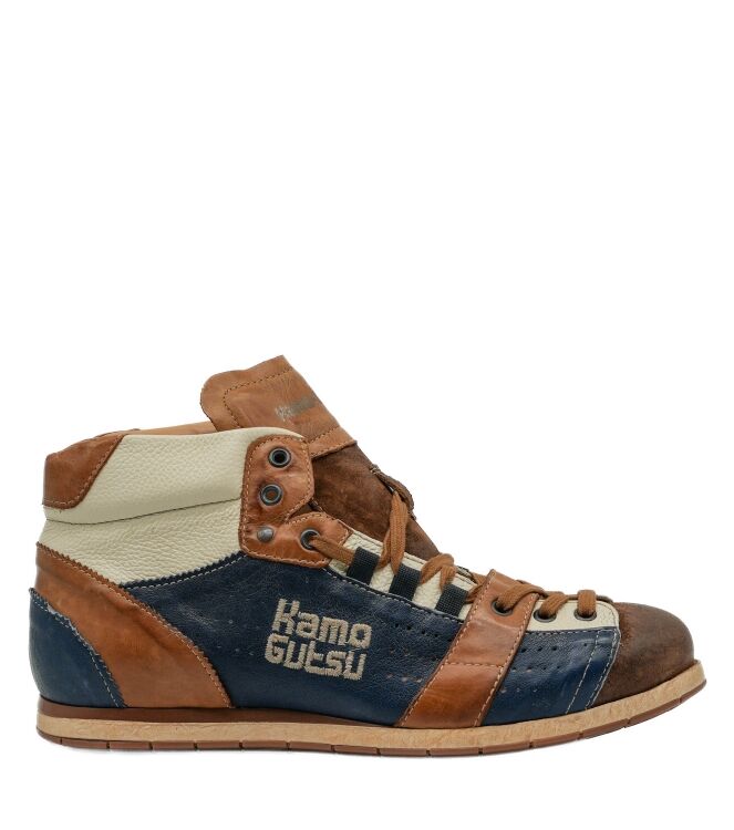 Kamo Gutsu Kamo Gutsu heren veterschoenen blauw combi Marron Royal Kamo Gutsu Heren Veterschoenen Blauw Combi