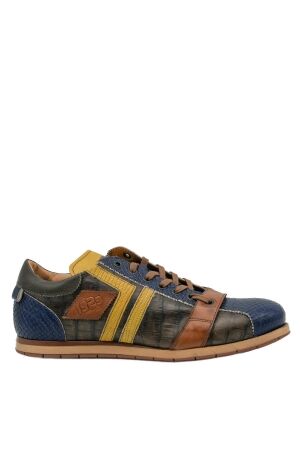 Kamo Gutsu heren sneakers cobalt taupe