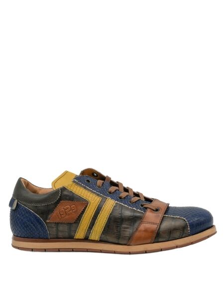 Kamo gutsu Heren sneakers cobalt taupe