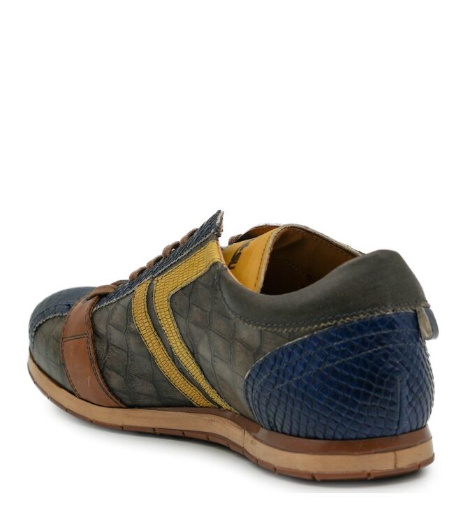 Kamo Gutsu Kamo Gutsu heren sneakers cobalt taupe Cobalto Taupe Ochre Kamo Gutsu Heren Sneakers Cobalt Taupe