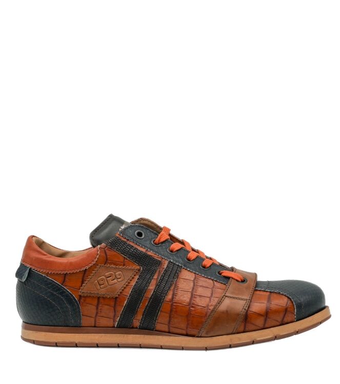 Kamo Gutsu  Heren Sneakers Blauw Oranje 