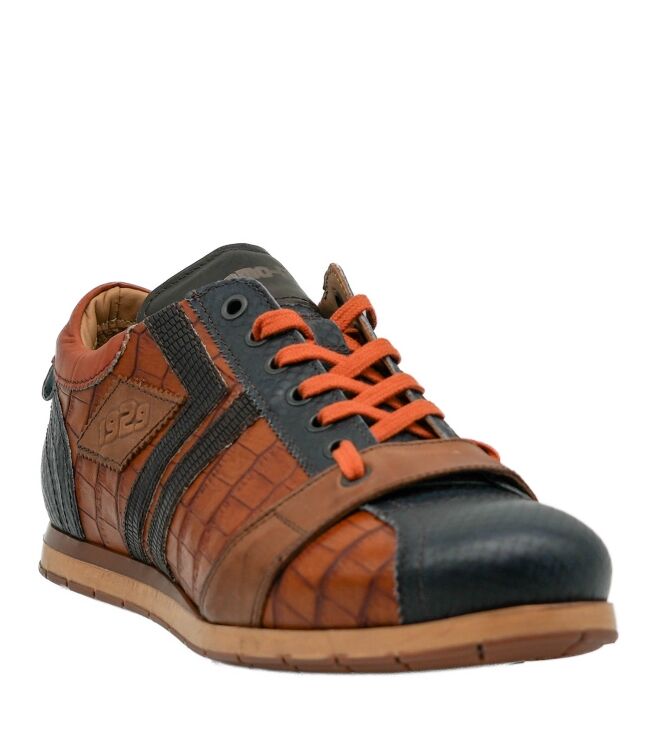 Kamo Gutsu  Heren Sneakers Blauw Oranje 