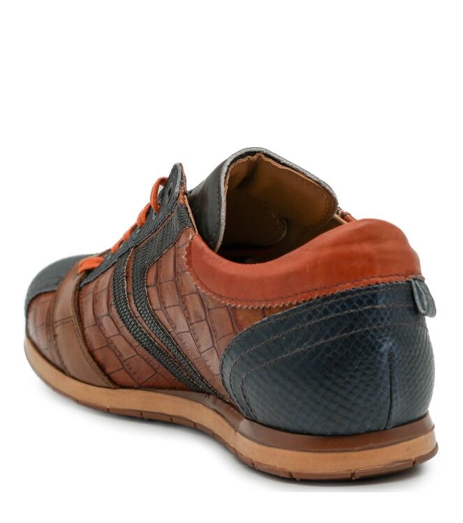 Kamo Gutsu  Heren Sneakers Blauw Oranje 