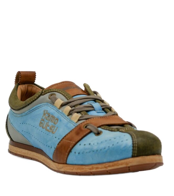 Kamo Gutsu Kamo Gutsu heren sneakers blauw groen Kaki Azzurro Kamo Gutsu Heren Sneakers Blauw Groen