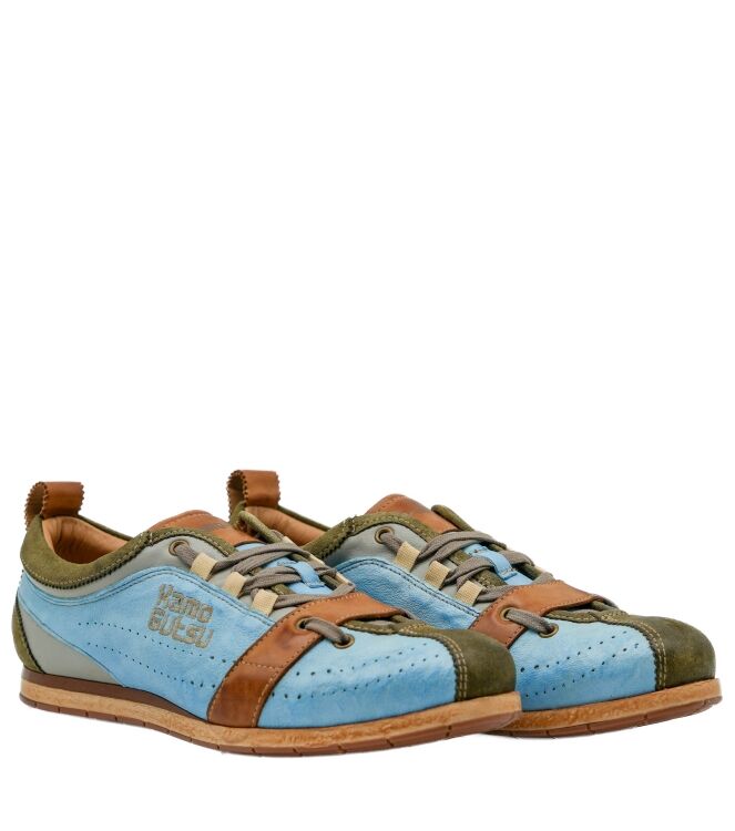 Kamo Gutsu Kamo Gutsu heren sneakers blauw groen Kaki Azzurro Kamo Gutsu Heren Sneakers Blauw Groen