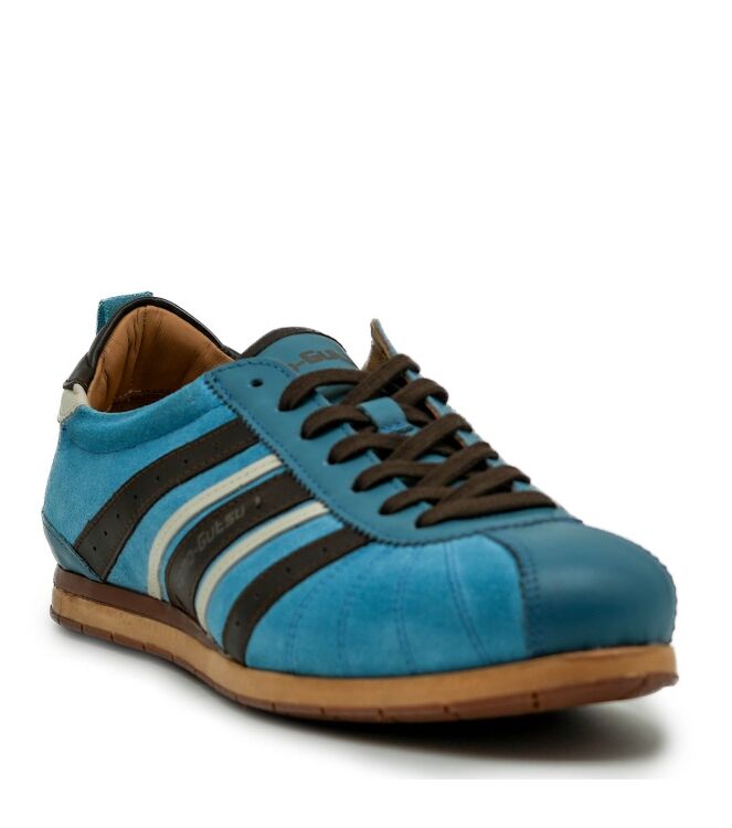 Kamo Gutsu Kamo Gutsu heren sneakers blauw bruin Gel Ice Brown Kamo Gutsu Heren Sneakers in Blauw online kopen