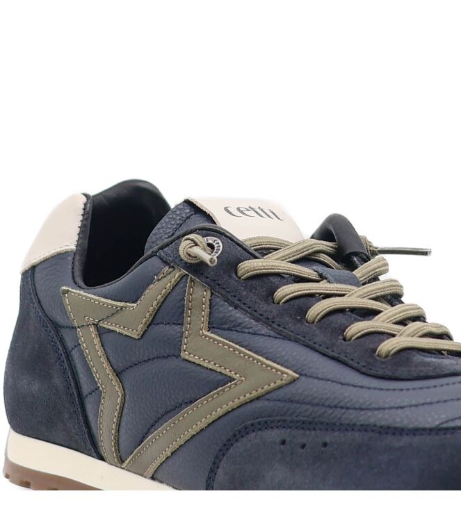 Cetti Cetti heren sneakers blauw Ante Napa Navy Cetti Heren Sneakers in Blauw online kopen