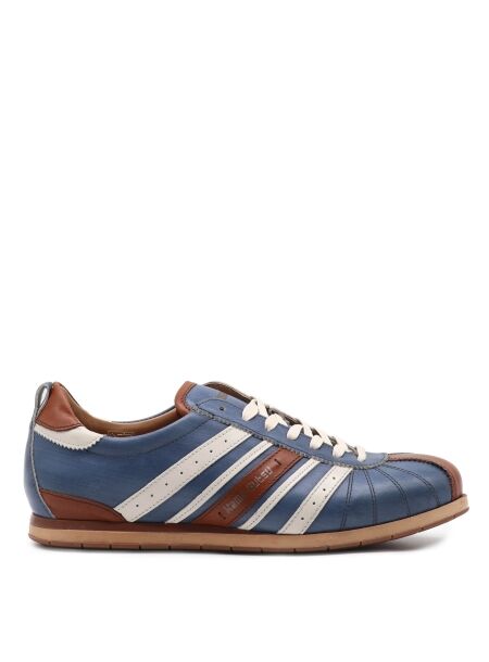 Kamo gutsu Heren sneakers blauw cognac