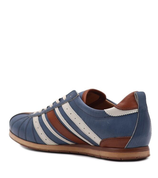 Kamo Gutsu Kamo Gutsu heren sneakers blauw cognac Ginepro Cognac Kamo Gutsu Heren Sneakers Blauw Cognac