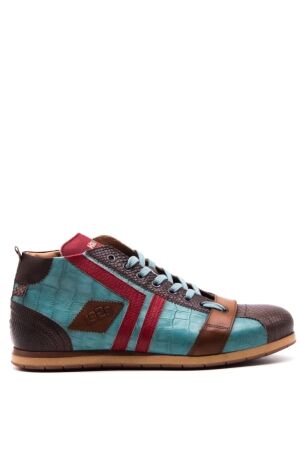 Kamo Gutsu heren sneakers bruin blauw