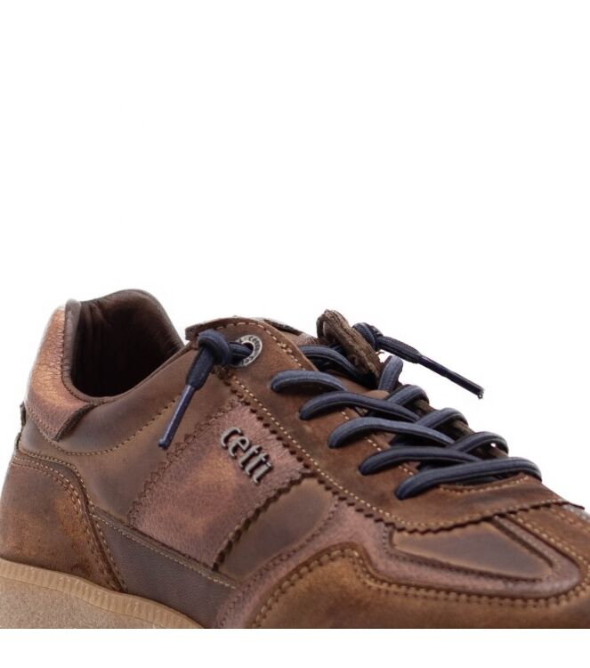 Cetti Cetti heren sneakers bruin Used Tin Moko Cetti Heren Sneakers in Bruin online kopen