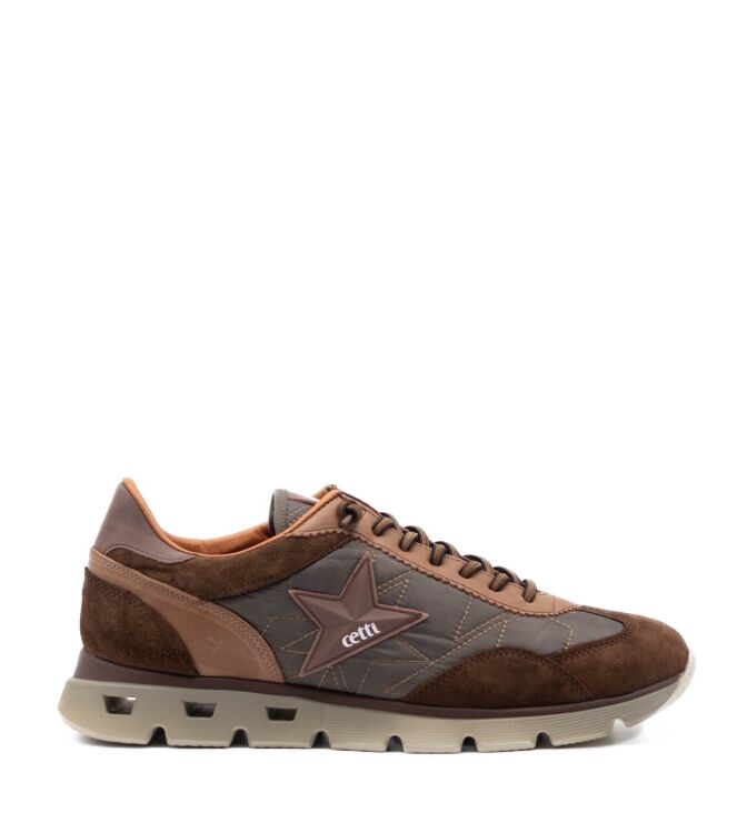 Cetti Cetti heren sneakers bruin Ante Sweet Tabac Cetti Heren Sneakers in Bruin Combi online kopen