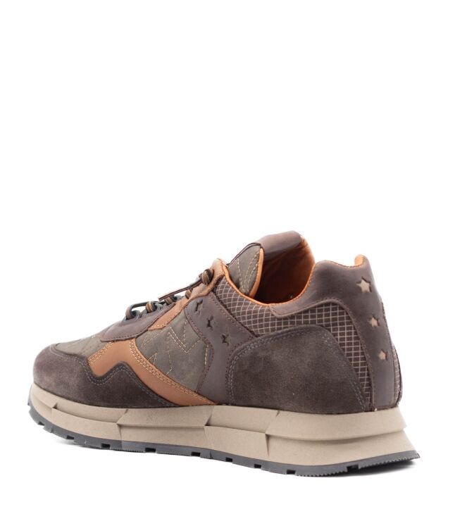 Cetti Cetti heren sneakers bruin Ante Cooper Moka Cetti Heren Sneakers in Bruin Combi online kopen