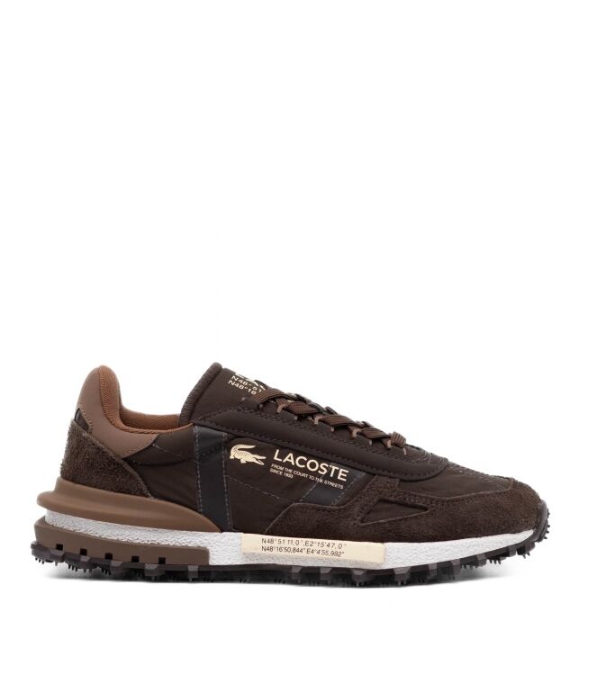 lacoste  Heren Sneakers Rubberzolen Bruin 