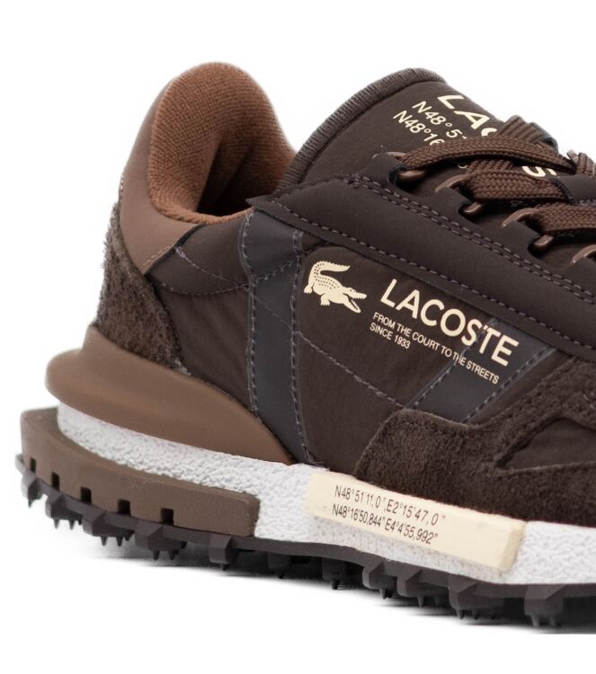 lacoste  Heren Sneakers Rubberzolen Bruin 