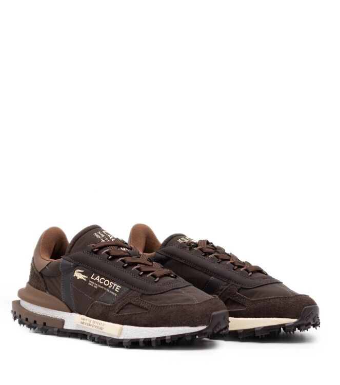 lacoste  Heren Sneakers Rubberzolen Bruin 