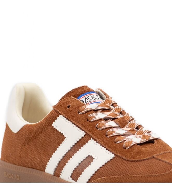 Back70  Heren Sneakers Rubberzolen Bruin 