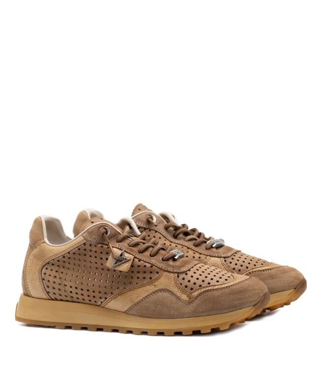 Cetti Cetti heren snealers rubberezolen brui Used Tin Cuero Cetti Heren Sneakers in Bruin online kopen