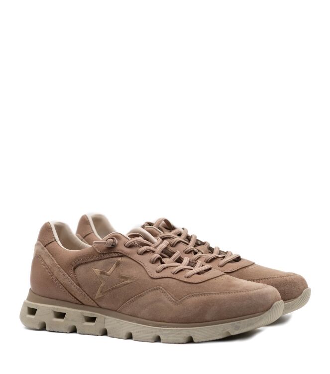 Cetti Cetti heren sneakers rubberzolen bruin Anta Wood Cetti Heren Sneakers in Bruin online kopen