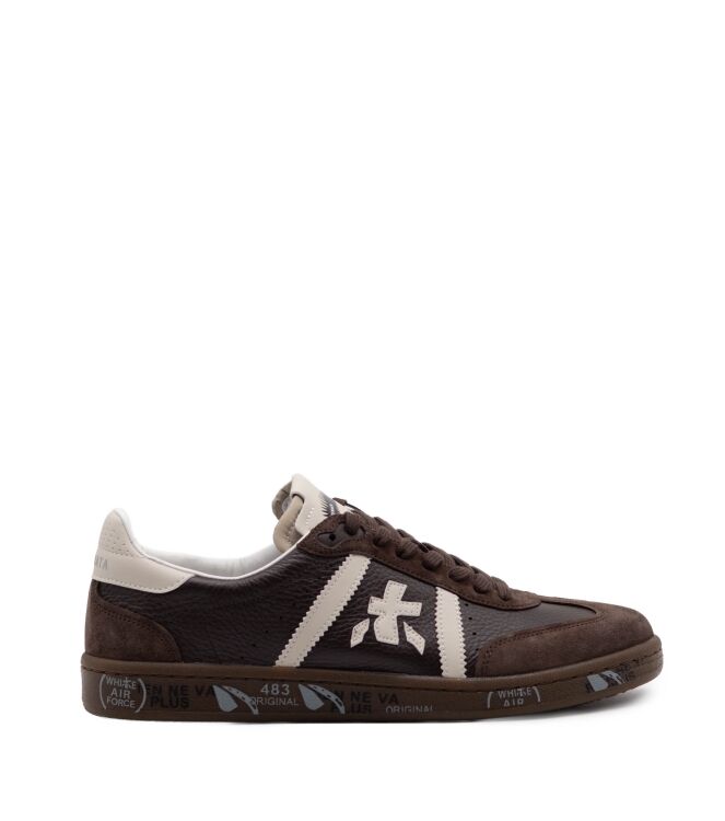Premiata Premiata heren sneakers bruin Var8590 Premiata Heren Sneakers in Donker Bruin online kopen