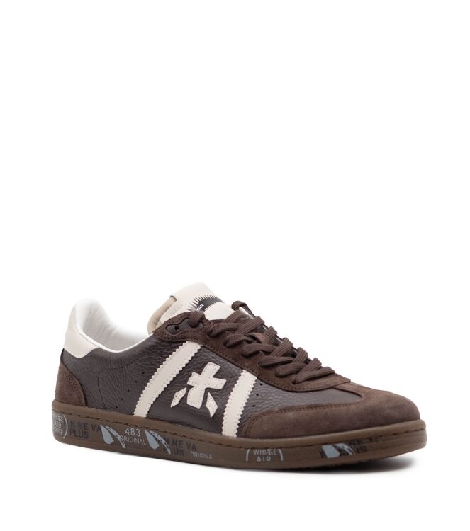 Premiata Premiata heren sneakers bruin Var8590 Premiata Heren Sneakers in Donker Bruin online kopen
