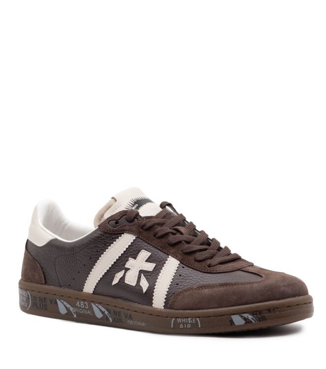 Premiata Premiata heren sneakers bruin Var8590 Premiata Heren Sneakers in Donker Bruin online kopen