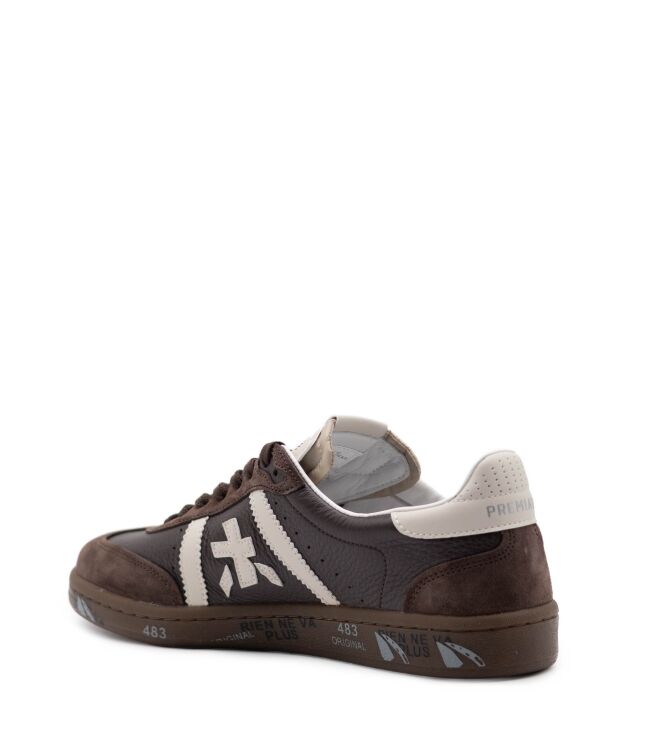 Premiata Premiata heren sneakers bruin Var8590 Premiata Heren Sneakers in Donker Bruin online kopen