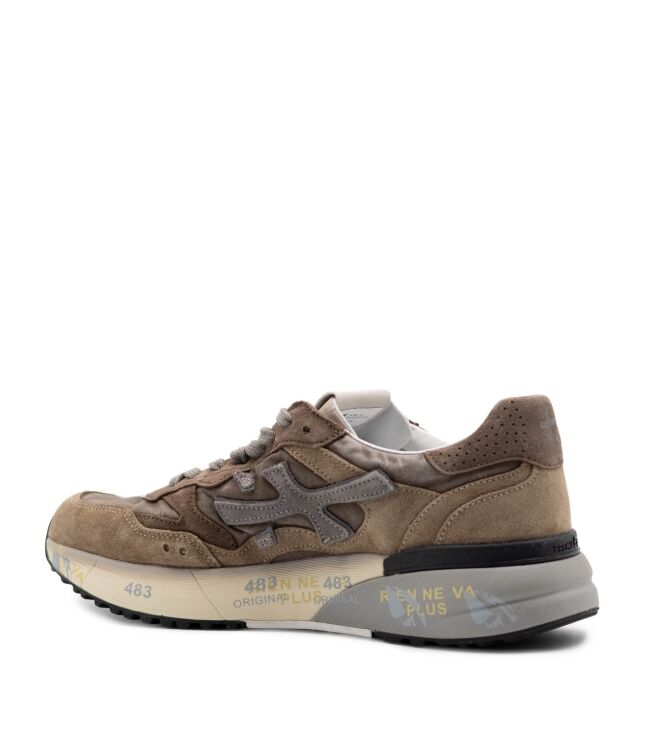 Premiata Premiata heren sneakers bruin combi Var8437 Premiata Heren Sneakers in Bruin online kopen