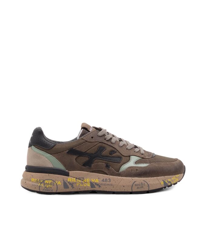 Premiata Premiata heren sneakers bruin Var8436 Premiata Heren Sneakers in Bruin online kopen