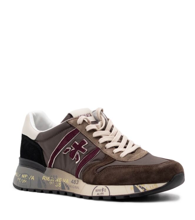 Premiata Premiata heren sneakers bruin Var8657 Premiata Heren Sneakers in Bruin online kopen