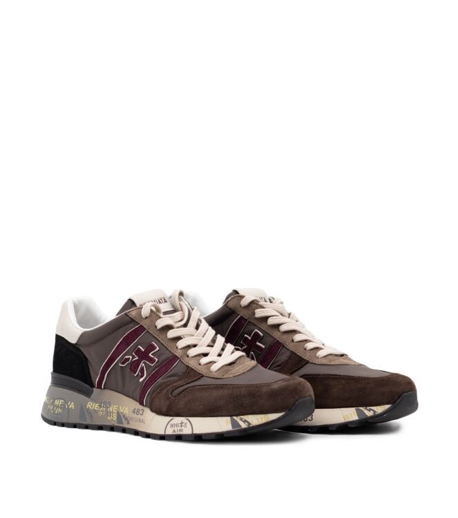 Premiata Premiata heren sneakers bruin Var8657 Premiata Heren Sneakers in Bruin online kopen