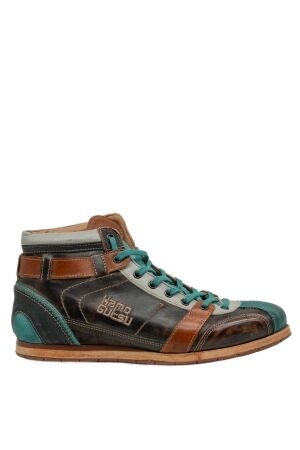 Kamo Gutsu heren veterschoenen bruin groen