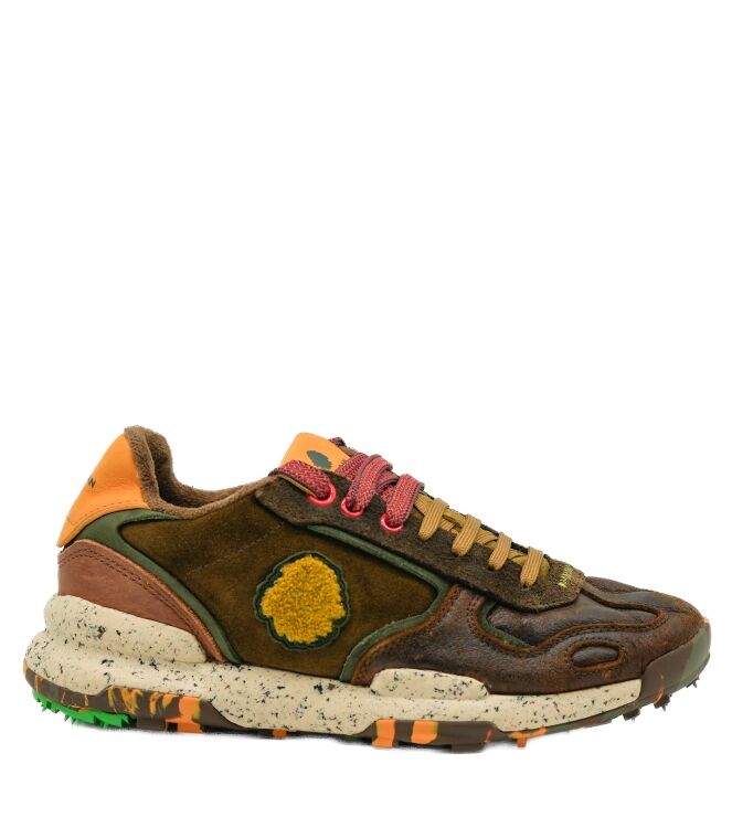 Satorisan Satorisan heren sneakers bruin combi Bronze Brown Satorisan Heren Sneakers in Bruin online kopen