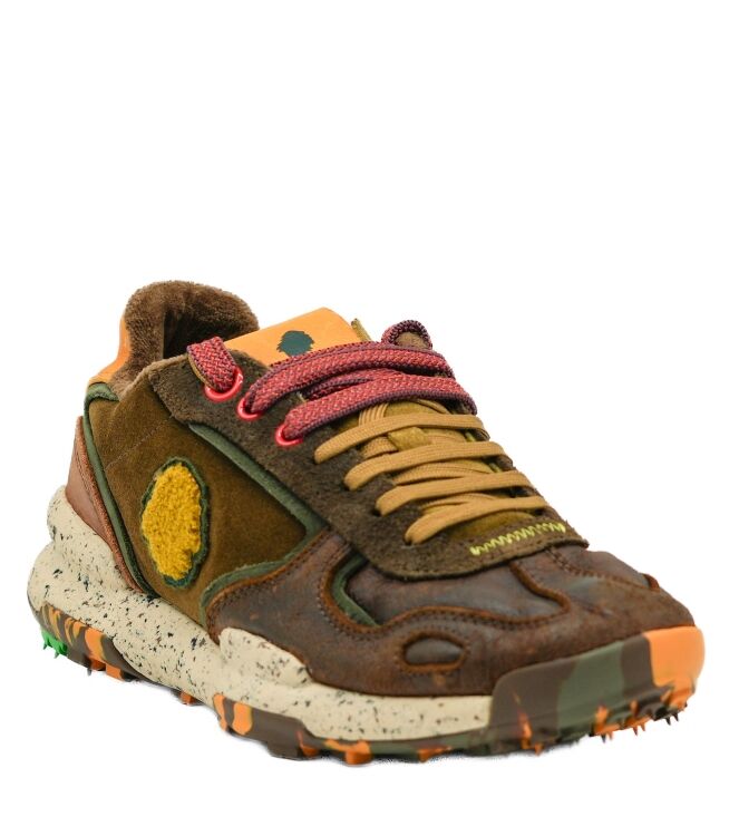 Satorisan Satorisan heren sneakers bruin combi Bronze Brown Satorisan Heren Sneakers in Bruin online kopen