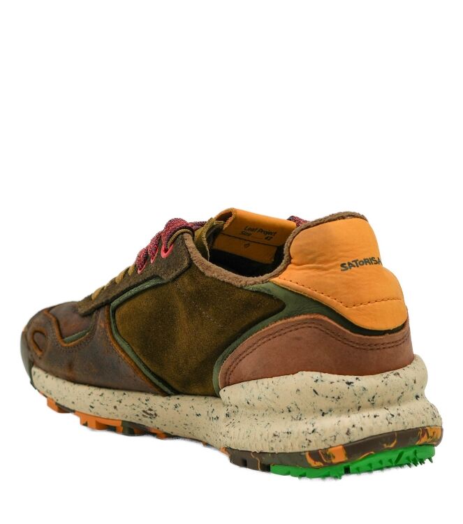 Satorisan Satorisan heren sneakers bruin combi Bronze Brown Satorisan Heren Sneakers in Bruin online kopen