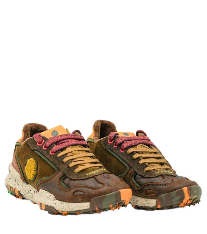 Satorisan Satorisan heren sneakers bruin combi Bronze Brown Satorisan Heren Sneakers in Bruin online kopen