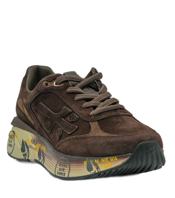 Premiata Premiata heren sneakers bruin Var8636 Premiata heren sneakers bruin 62 bruin suede/nubuck Direct leverbaar uit de webshop van www.taft.nl/
