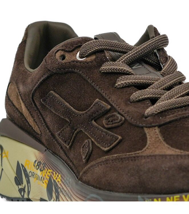 Premiata Premiata heren sneakers bruin Var8636 Premiata heren sneakers bruin 62 bruin suede/nubuck Direct leverbaar uit de webshop van www.taft.nl/