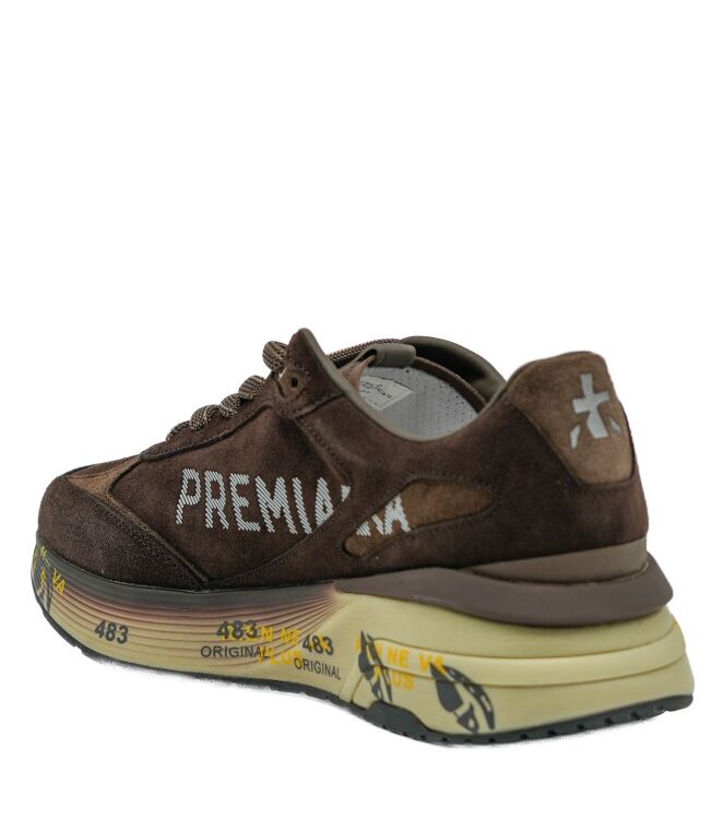 Premiata Premiata heren sneakers bruin Var8636 Premiata heren sneakers bruin 62 bruin suede/nubuck Direct leverbaar uit de webshop van www.taft.nl/